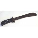 Mid-20th century American Air Force folding and locking survival machete (a/f), overall length