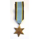 WWII Air Crew Europe Star with ribbon, (vf condition)