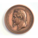 Second Empire Napoleon III 1852-1870 medal on the International Exhibition of Finishing at