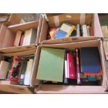 FOUR BOXES OF REFERENCE AND OTHER BOOKS