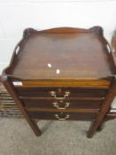 EARLY 20TH CENTURY MUSIC CABINET OR STORAGE CHEST WITH ART NOUVEAU STYLING, WIDTH APPROX 51CM