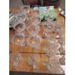 GROUP OF DRINKING GLASSES