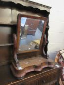 VICTORIAN TOILET MIRROR, APPROX 68CM HIGH