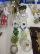 QUANTITY OF MIXED CERAMICS, SILVER PLATED WARES ETC