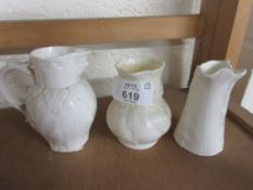 GROUP OF THREE ROYAL WORCESTER MINIATURE VASES