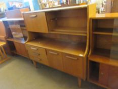 1960S/1970S TEAK SIDE UNIT, STATEROOM BY STONEHILL, 129CM WIDE