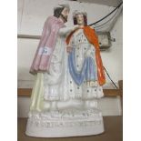 ENGLISH PORCELAIN SAMPSON SMITH FIGURE “PRODIGAL’S RETURN”, 36CM HIGH