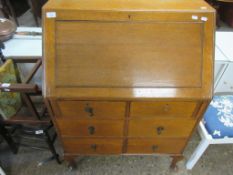 REPRODUCTION DROP FRONT BUREAU, WIDTH APPROX 77CM