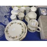 QUANTITY OF LARCHMONT ROYAL DOULTON DINNER SERVICE PLUS FURTHER DUCHESSE ASCOT CHINA