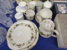 QUANTITY OF LARCHMONT ROYAL DOULTON DINNER SERVICE PLUS FURTHER DUCHESSE ASCOT CHINA