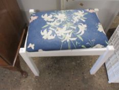 PAINTED DRESSING TABLE STOOL