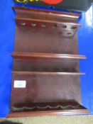 ALFRED DUNHILL LONDON STAMPED WOODEN PIPE RACK