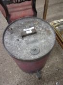 VINTAGE PETROL CAN AND DISPENSER, HEIGHT APPROX 50CM