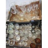 QUANTITY OF GLASSES TO INCLUDE VASES ETC