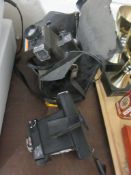 TWO VINTAGE POLAROID CAMERS, ONE IN CASE
