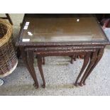 REPRODUCTION NEST OF THREE TABLES, WIDTH APPROX 54CM