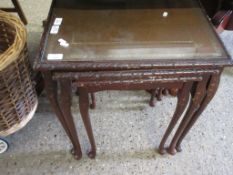 REPRODUCTION NEST OF THREE TABLES, WIDTH APPROX 54CM