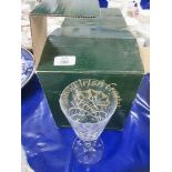 TWO BOXED GALWAY IRISH CRYSTAL GLASSES