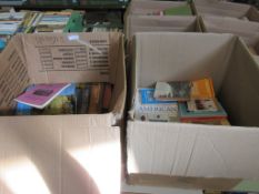 TWO BOXES OF VARIOUS HARDBACK AND PAPERBACK BOOKS