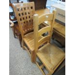 TWO SIMILAR MODERN DINING CHAIRS
