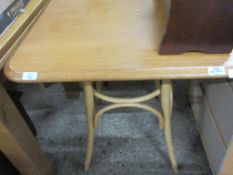 CANE BASED SQUARE TABLE, APPROX 68CM