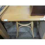 CANE BASED SQUARE TABLE, APPROX 68CM