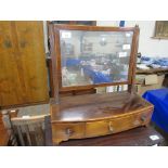 EARLY 20TH CENTURY TOILET MIRROR WITH THREE DRAWERS BENEATH, WIDTH APPROX 46CM