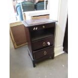 THREE DRAWER BEDSIDE CABINET