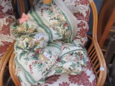 FOUR VARIOUS CURTAINS (CHINTZ)