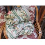 FOUR VARIOUS CURTAINS (CHINTZ)