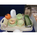 TRAY CONTAINING MAINLY CARLTON WARE CHINA