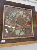 FRAMED TAPESTRY OF A PHEASANT, 52CM WIDE