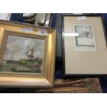 GROUP OF FOUR GILT FRAMED PICTURES