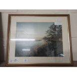 FRAMED PHOTOGRAPH BY NICHOLAS SMITH SIGNED LOWER RIGHT, OF RURAL BECCLES SCENE, 55CM WIDE