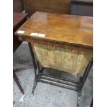 EDWARDIAN SEWING TABLE, WIDTH APPROX 50CM