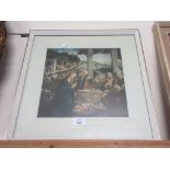 FRAMED RELIGIOUS PRINT, 43CM WIDE