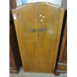 MID-20TH CENTURY UTILITY TYPE WARDROBE, WIDTH APPROX 82CM