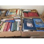 FOUR BOXES OF MIXED HARDBACK BOOKS