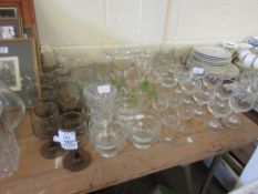 QUANTITY OF HOUSEHOLD GLASS WARE