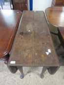 19TH CENTURY FOLDING TABLE, WIDTH APPROX 120CM