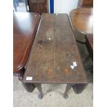 19TH CENTURY FOLDING TABLE, WIDTH APPROX 120CM