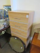 MODERN TALL CHEST OF DRAWERS, WIDTH 57.5CM