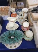 GROUP OF MIXED CERAMICS TO INCLUDE DUSKY PINK LACE ROYAL ALBERT CHINA ETC