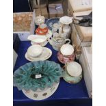 GROUP OF MIXED CERAMICS TO INCLUDE DUSKY PINK LACE ROYAL ALBERT CHINA ETC