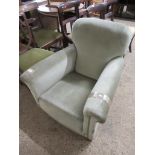 UPHOLSTERED FIRESIDE CHAIR