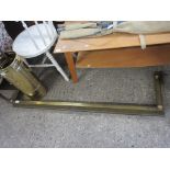 BRASS FIRE KERB, WIDTH APPROX 132CM