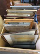 TWO BOXES CONTAINING MIXED PRINTS, PICTURES ETC