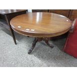 19TH CENTURY MAHOGANY PEDESTAL TABLE, APPROX 102CM DIAM