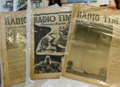 Box: good quantity Radio Times 1949-81 + various other periodicals