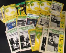 NORWICH CITY football programmes (100+) 1971-2008 (many duplicated) including Norwich v Orient (